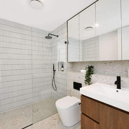 Feature Mosaic Kitkat Fairlight Straightbone Matt White 296X300 ,