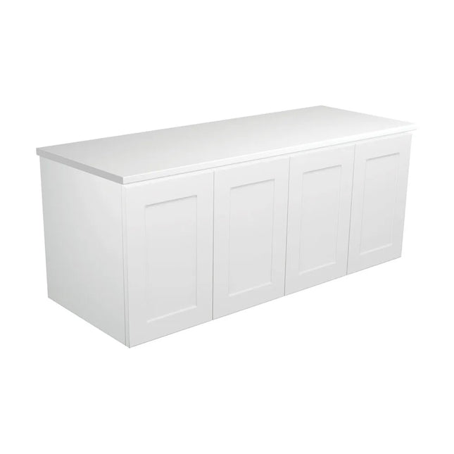 Fienza Mila Satin White 1200 Shaker Front Wall-Hung Cabinet