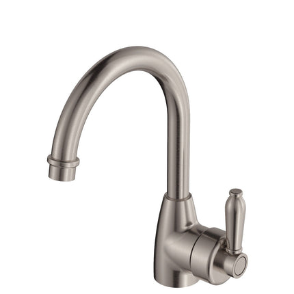 Fienza Eleanor Gooseneck Basin Mixer Tap Brushed Nickel , Default Title