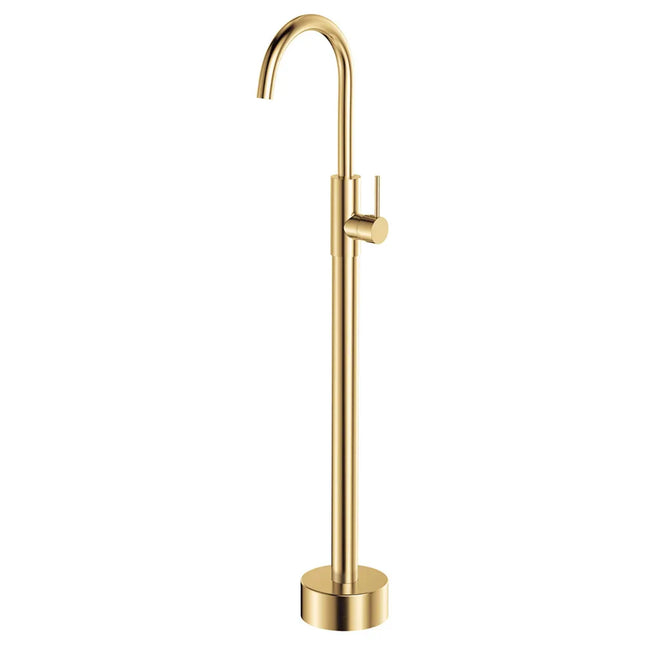 Fienza Kaya Floor Mounted Mixer Brass Gold