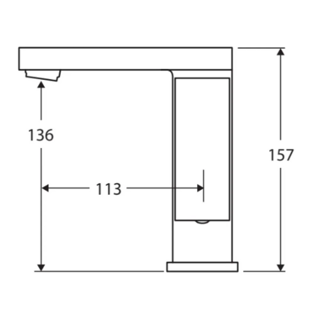 Fienza Jet Gooseneck Chrome Basin Mixer Tap ,