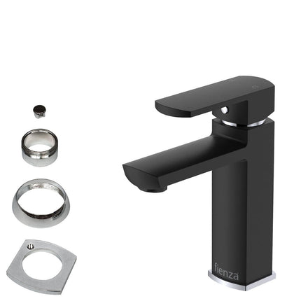 Fienza Koko Matt Black Fixed Basin Mixer Tap ,