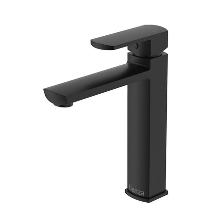 Fienza Koko Matt Black Fixed Basin Mixer Tap, 3 Sizes