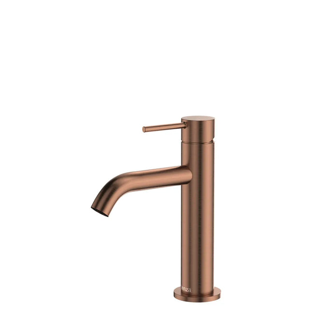 Fienza Kaya Basin Mixer Tap Brushed Copper, 3 Sizes