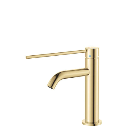 Fienza Kaya Care Basin Mixer Brass Gold, 3 Sizes