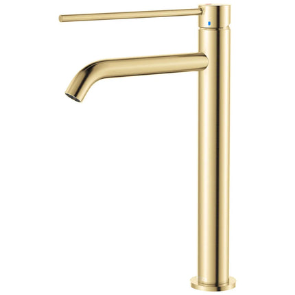 Fienza Kaya Care Basin Mixer Brass Gold, 3 Sizes