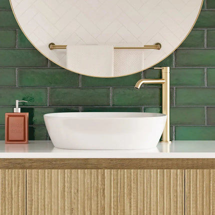 Fienza Kaya Basin Mixer Tap Urban Brass, 3 Sizes