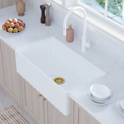 Kaya Pull Out Sink Mixer Matte White ,