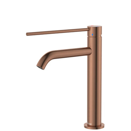 Fienza Kaya Care Basin Mixer Brushed Copper, 3 Sizes