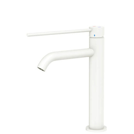 Fienza Kaya Care Basin Mixer Matt White, 3 Sizes