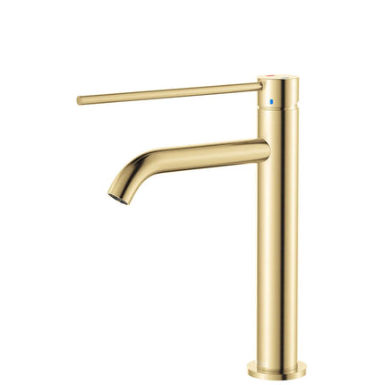 Fienza Kaya Care Basin Mixer Brass Gold, 3 Sizes