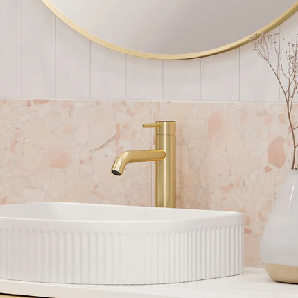 Fienza Kaya Basin Mixer Tap Urban Brass, 3 Sizes