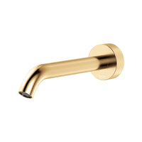 Fienza Kaya Wall Basin/Bath Outlet Brass Gold , 180mm