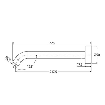 Fienza Kaya Wall Basin/Bath Outlet Brushed Nickel ,