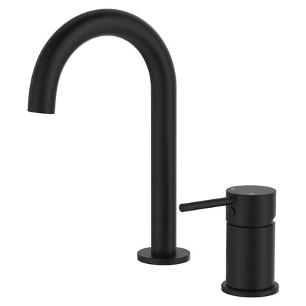 Fienza Kaya Hob Mixer and Bath/Basin Spout Set Matte Black ,