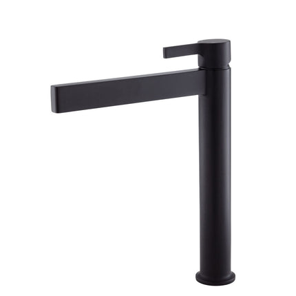 Fienza Sansa Basin Mixer Tap Matte Black, 2 Sizes