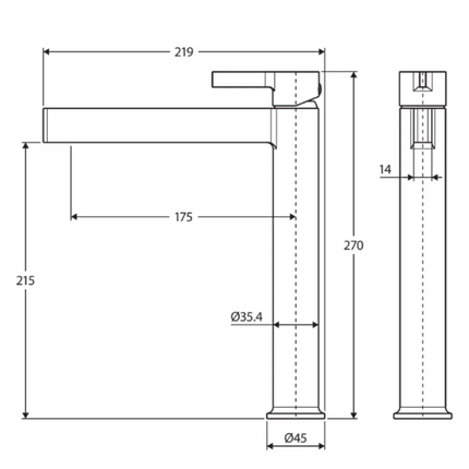 Fienza Sansa Basin Mixer Tap Brushed Nickel, 2 Sizes