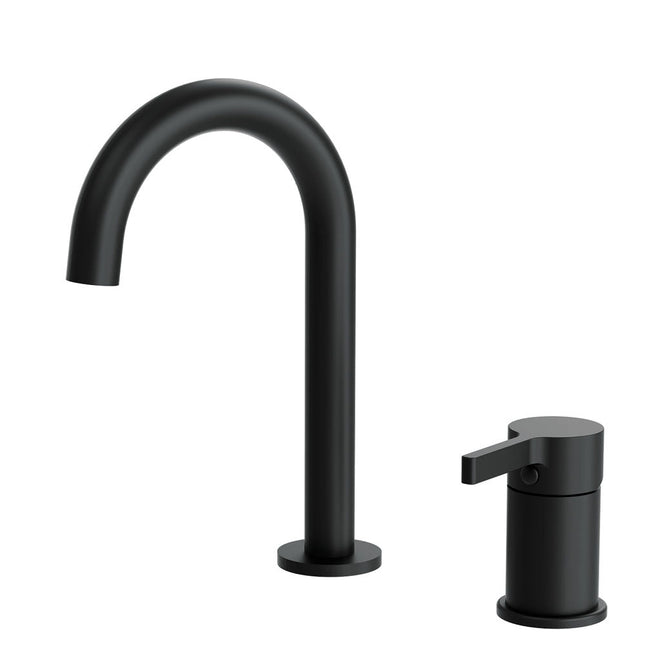 Fienza Sansa Hob Basin Mixer Tap and Spout Set Matte Black , Default Title