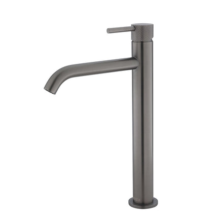 Fienza Axle Basin Mixer Tap Gunmetal Grey, 2 Sizes