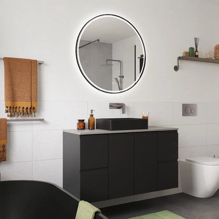 Fienza Tono Basin/Bath Wall Mixer Set Large Rectangular Plate Gun Metal Grey ,