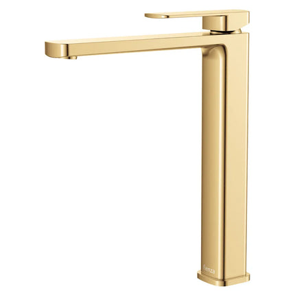 Fienza Tono Basin Mixer Brass Gold, 3 Sizes