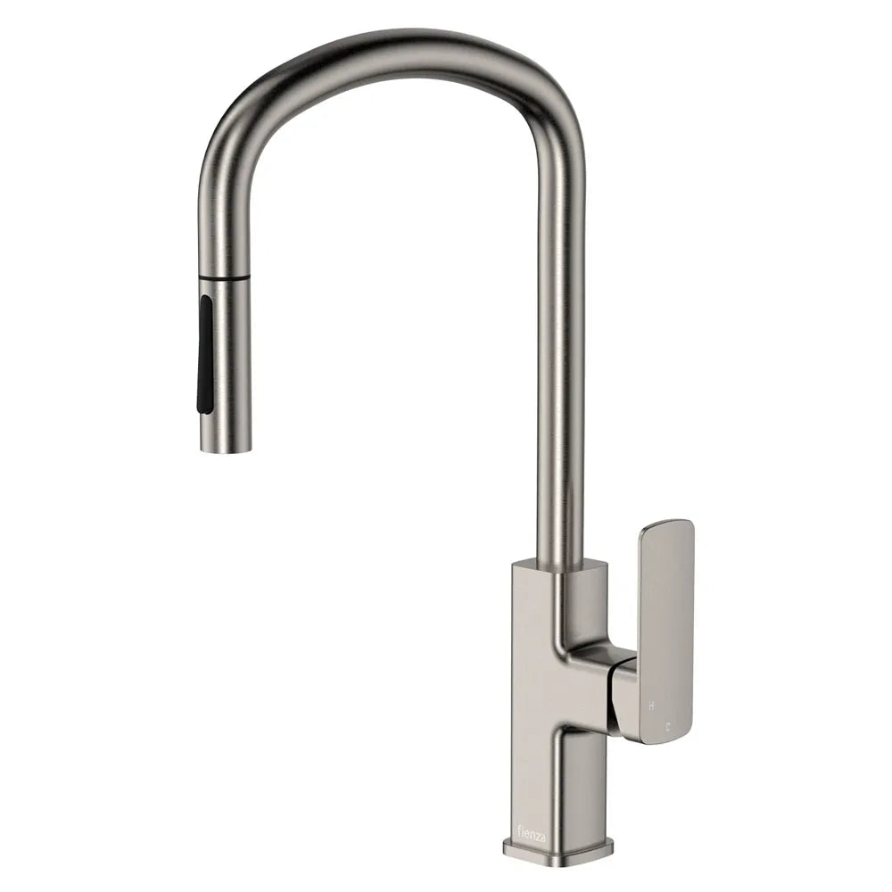 Fienza Tono Pull Out Sink Mixer Brushed Nickel ,