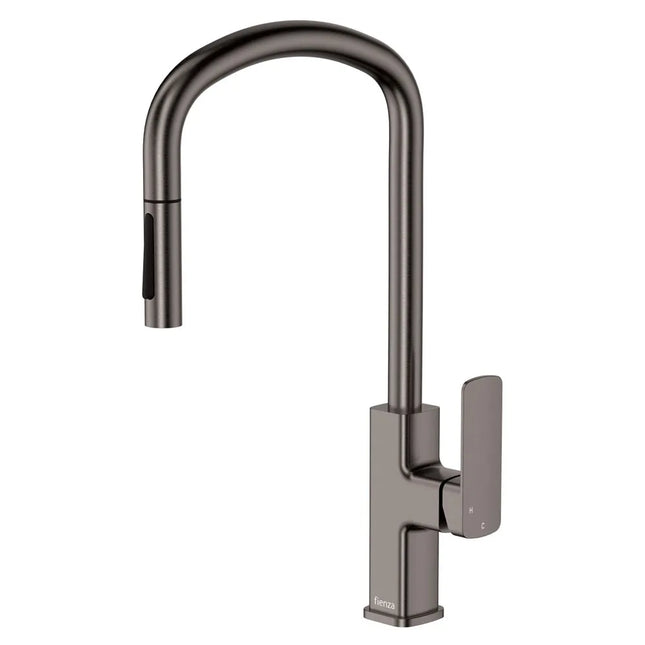 Fienza Tono Pull Out Sink Mixer Gun Metal Grey ,