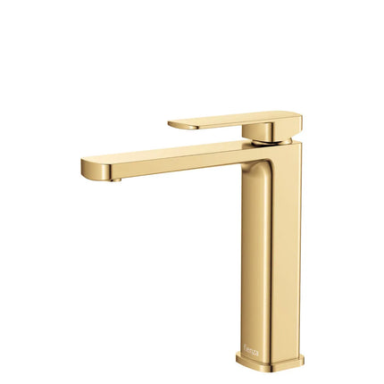 Fienza Tono Basin Mixer Brass Gold, 3 Sizes