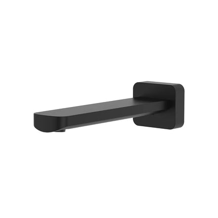 Fienza Tono Wall Basin/Bath Outlet Matte Black , 180mm