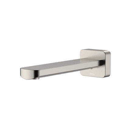 Fienza Tono Wall Basin/Bath Outlet Brushed Nickel , 180mm