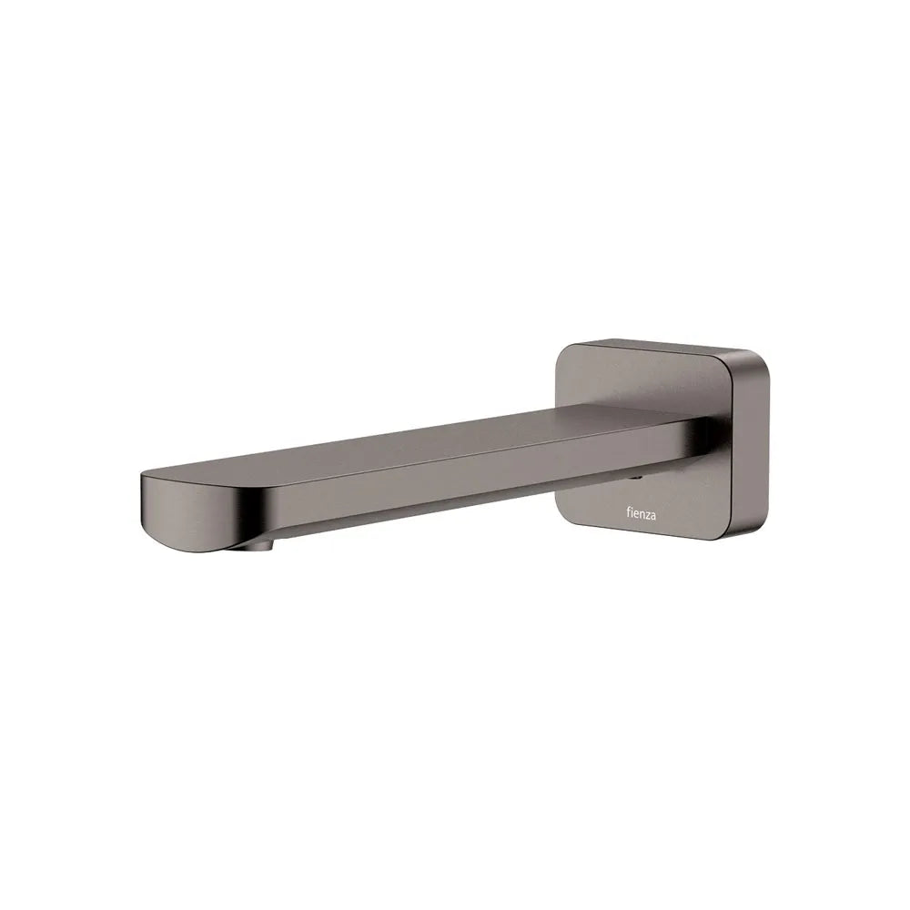 Fienza Tono Wall Basin/Bath Outlet Gun Metal Grey , 180mm