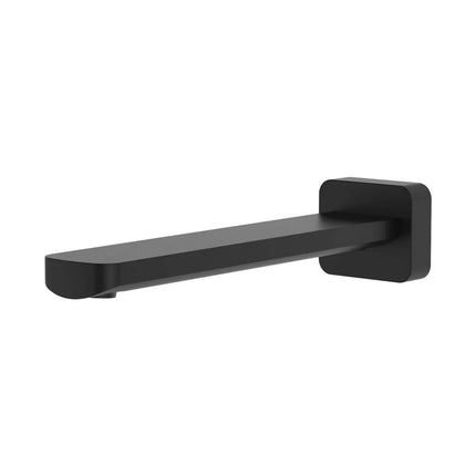 Fienza Tono Wall Basin/Bath Outlet Matte Black , 220mm