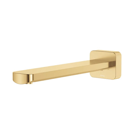 Fienza Tono Wall Basin/Bath Outlet Brass Gold , 220mm