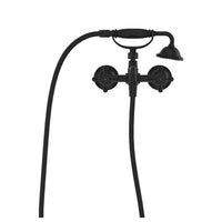Fienza Lillian Exposed Bath Tap Set with Hand Shower Matte Black ,
