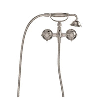 Lillian Exposed Bath Tap Set with Hand Shower Brushed Nickel ,