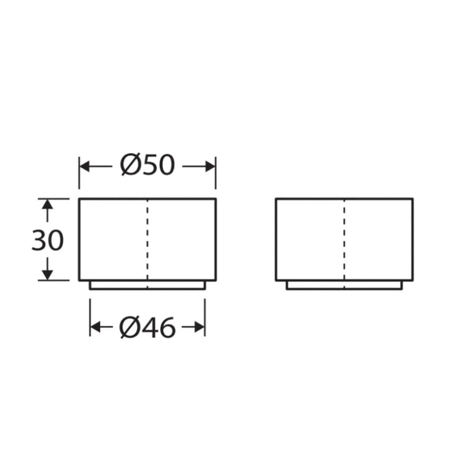 Fienza Kaya Chrome Wall Top Assemblies ,