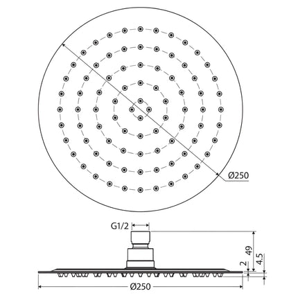 Fienza Kaya Chrome Twin Rail Shower