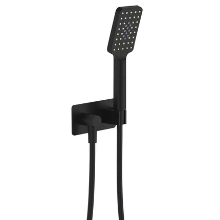 Fienza Tono Hand Shower Soft Square Plate Matte Black ,