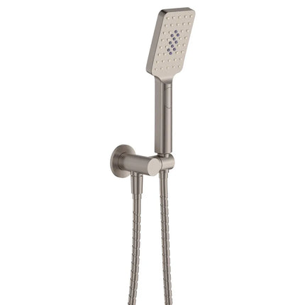 Fienza Tono Hand Shower Round Plate Brushed Nickel ,