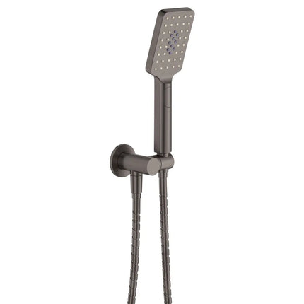 Fienza Tono Hand Shower Round Plate Gun Metal Grey ,