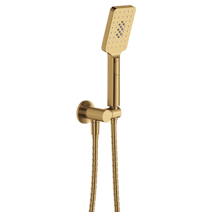 Fienza Tono Hand Shower Round Plate Brass Gold ,