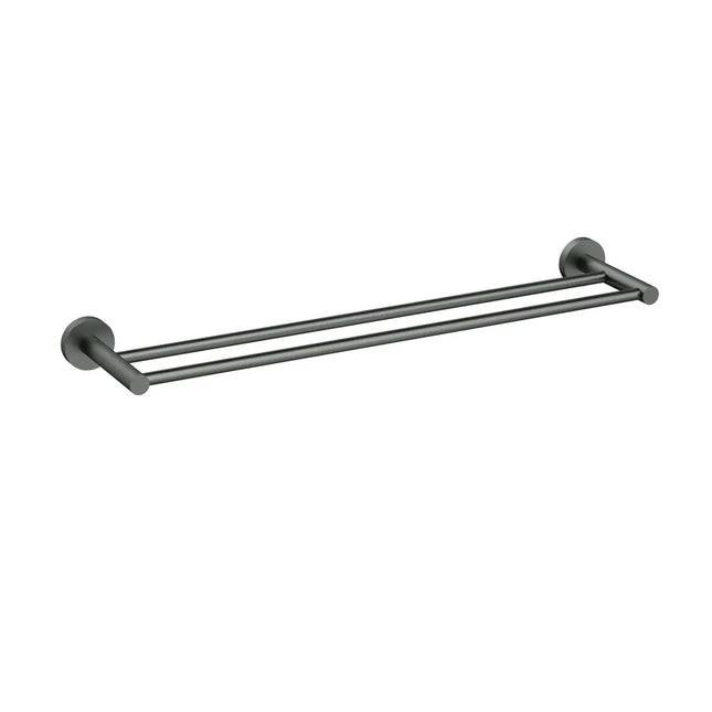 Otus Slimline Double Towel Rail Gun Metal Grey, 2 Sizes