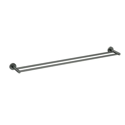 Otus Slimline Double Towel Rail Gun Metal Grey, 2 Sizes