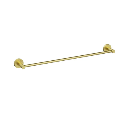 Otus Slimline Single Towel Rail Brushed Gold, 2 Sizes