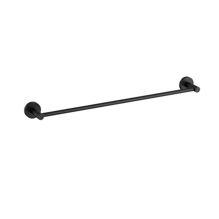 Otus Slimline Single Towel Rail Matt Black, 2 Sizes