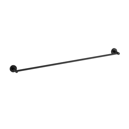 Otus Slimline Single Towel Rail Matt Black, 2 Sizes