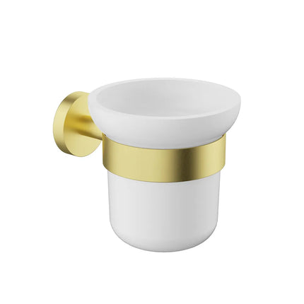 Otus Slimline Toilet Brush and Holder Brushed Gold