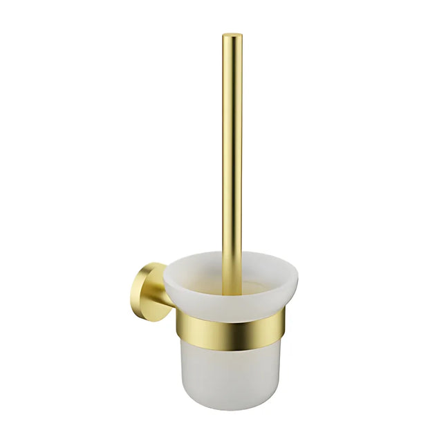 Otus Slimline Toilet Brush and Holder Brushed Gold