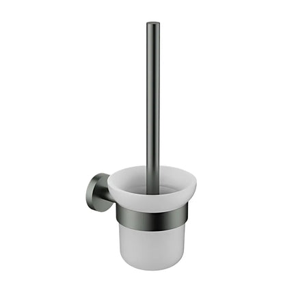 Otus Slimline Toilet Brush and Holder Gun Metal Grey