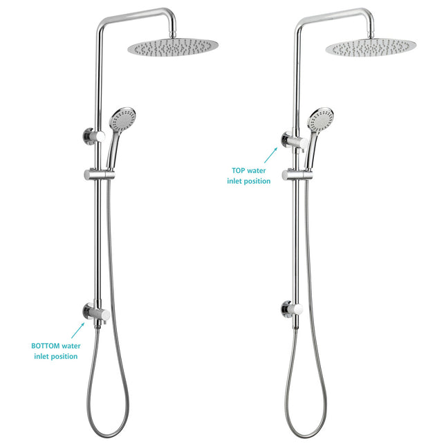 Fienza Stella Chrome Multifunction Twin Rail Shower ,